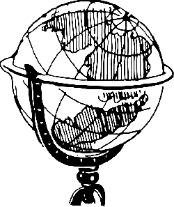BLACK, OUTLINE, GLOBE, EARTH, OFFICE, WHITE - Public Domain ...