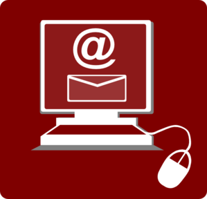 Hotel Icon Email Access Clip Art - Red/white clip art - vector ...