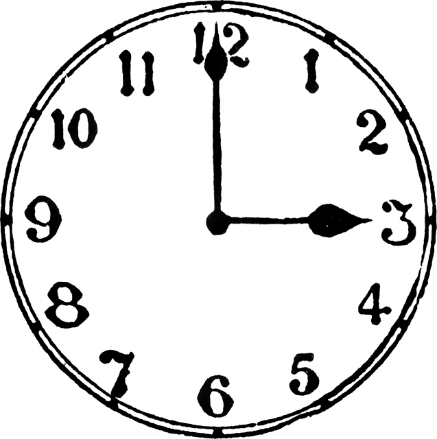3 O&#39;clock | ClipArt ETC
