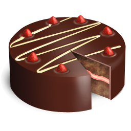 Chocolate Cake Whole Icon, PNG ClipArt Image