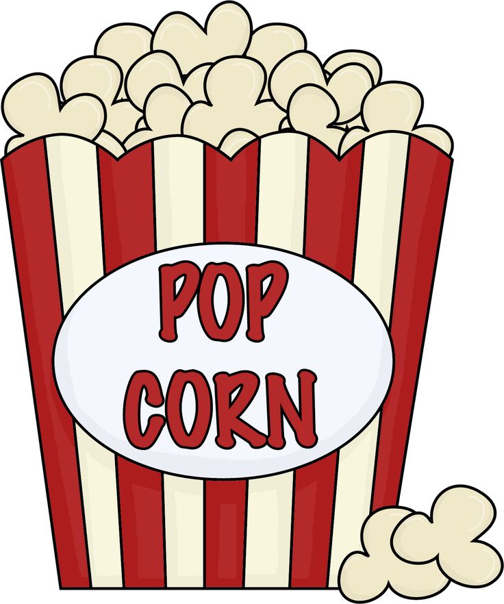 Popcorn bag clipart