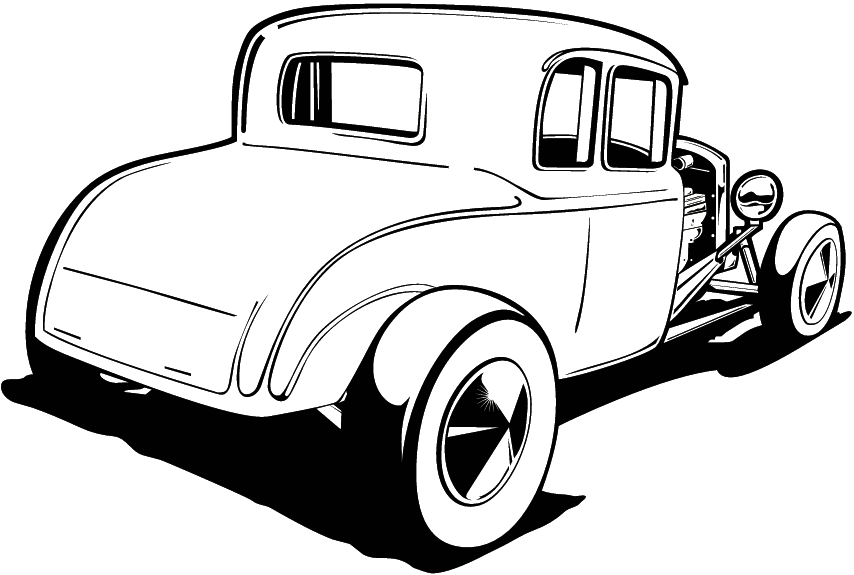 Hot rod clipart free