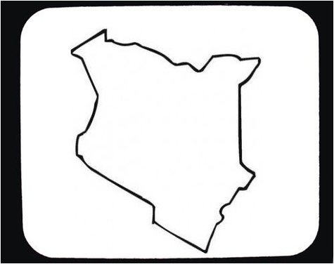 Kenya Outline Map Clipart - Free to use Clip Art Resource