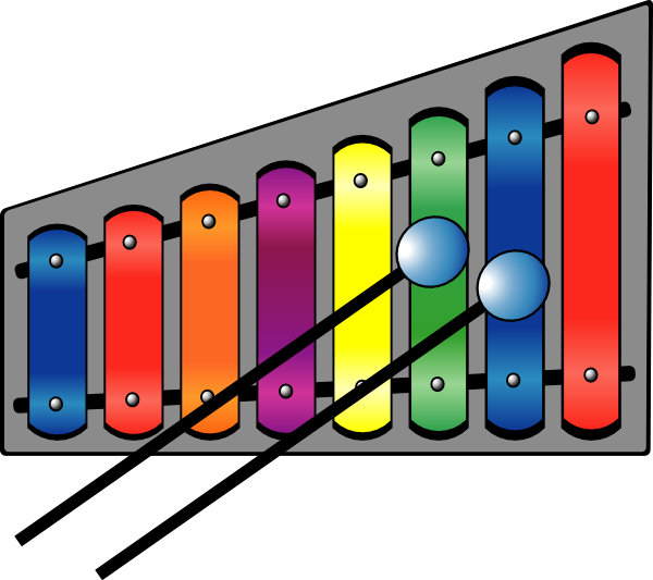 Xylophone 2 Clip Art - vector clip art online ...