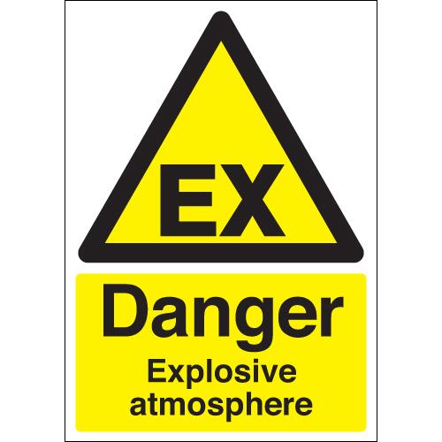 Danger Explosive Atmosphere (Ex Symbol) Signs