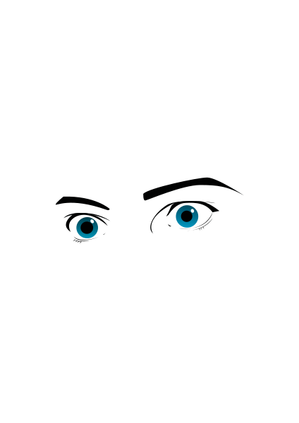 Occhi blue eyes Clipart, vector clip art online, royalty free ...