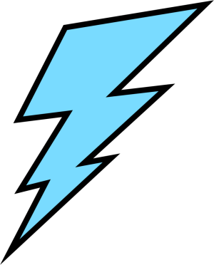 Blue Lightning Bolt Clipart - Free Clipart Images