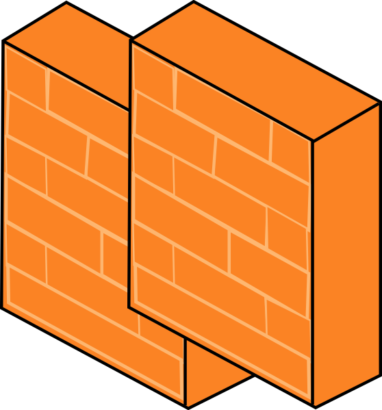 Firewall Pair clip art - vector clip art online, royalty free ...