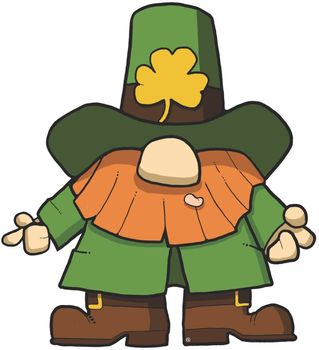 ST. PATRICK'S DAY DANCING LEPRECHAUN CLIPART