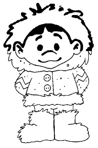 ESKIMOS COLORING PAGES