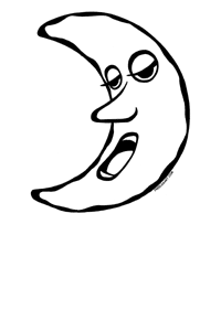Free LDS Moon Clipart