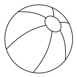 Beach Ball Coloring Page - ClipArt Best