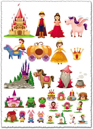 Disney cartoon vector cliparts