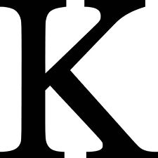 Metal Letter K: Home Decor