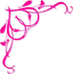 Pink Flower Border Clip Art - Free Clipart Images