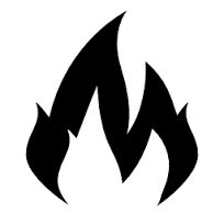 Fire Clipart Black And White - Tumundografico