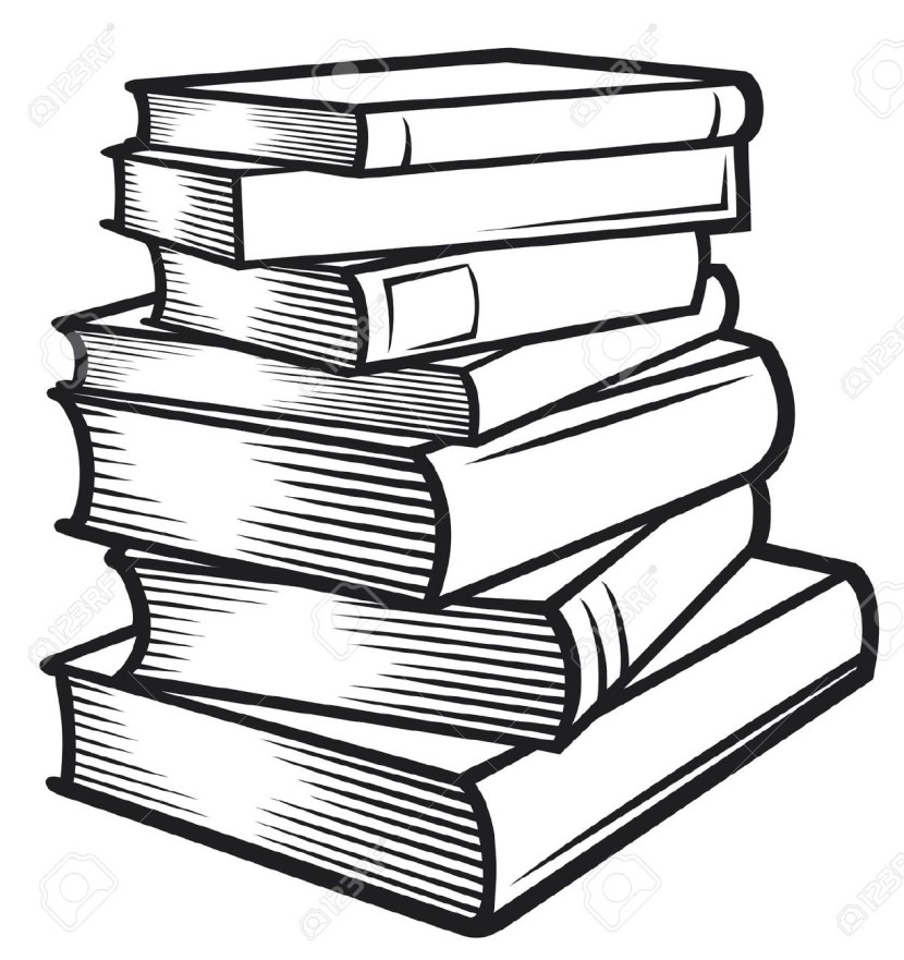 Book clipart black and white free - ClipartFox