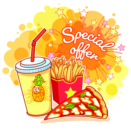 Fast Food vector for free download