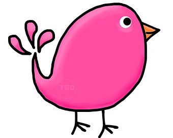 Preppy Cute Birds set of 6 Original art by TraceyGurleyDesigns