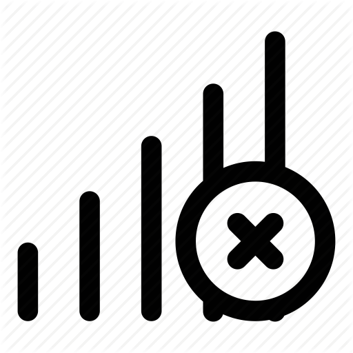 Bars, cell phone, close, connection, error, network, no bars, no ...