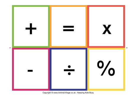 Math, Activities and Cards