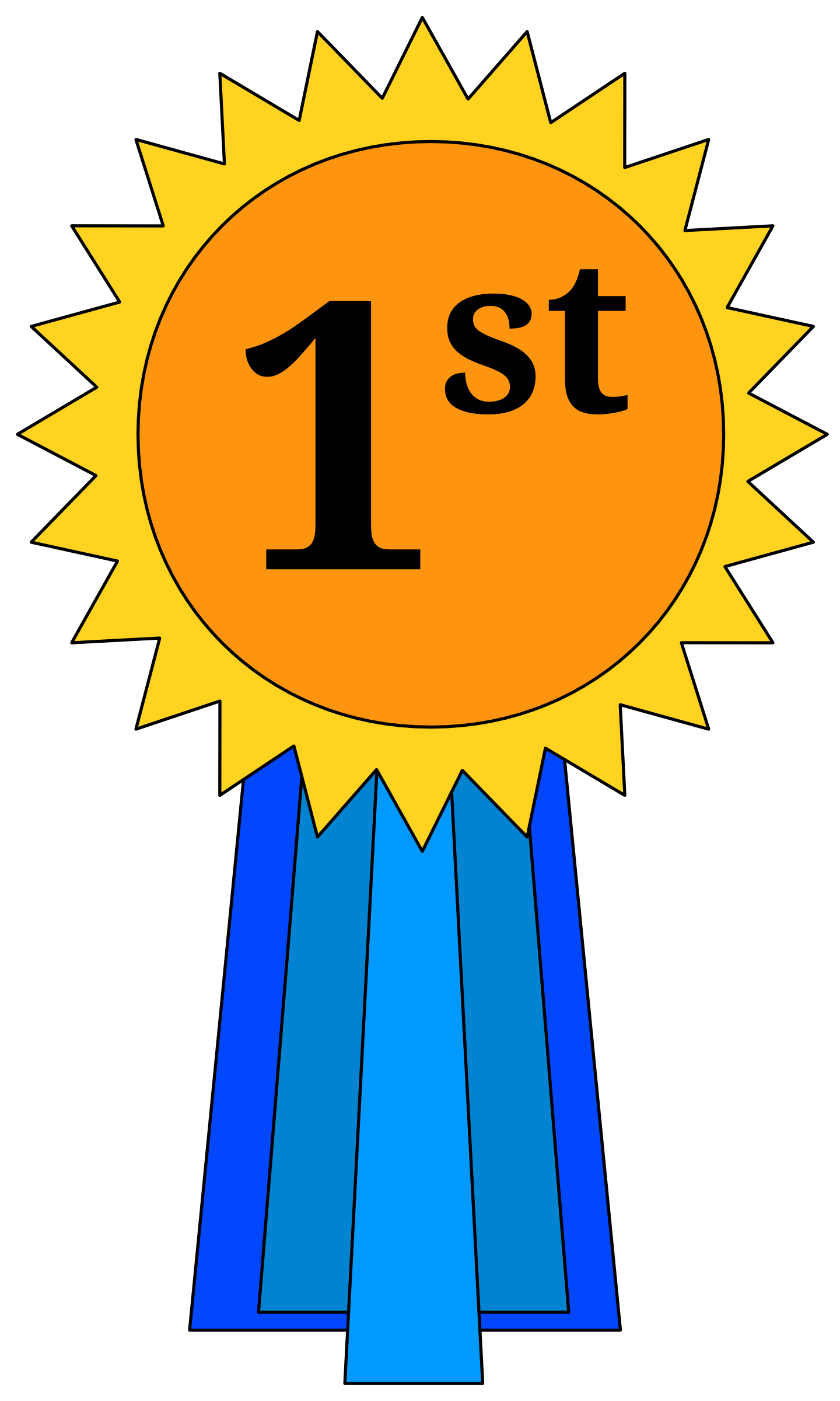 1st 2nd 3rd Place Ribbon Clipart