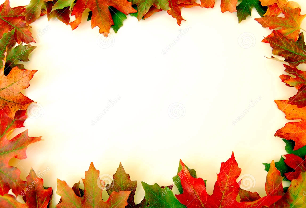 Fall leaf border clip art