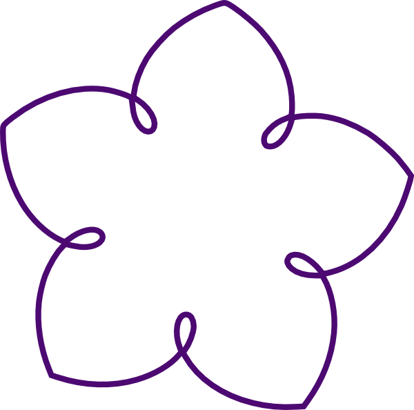 6 Petal Flower Template