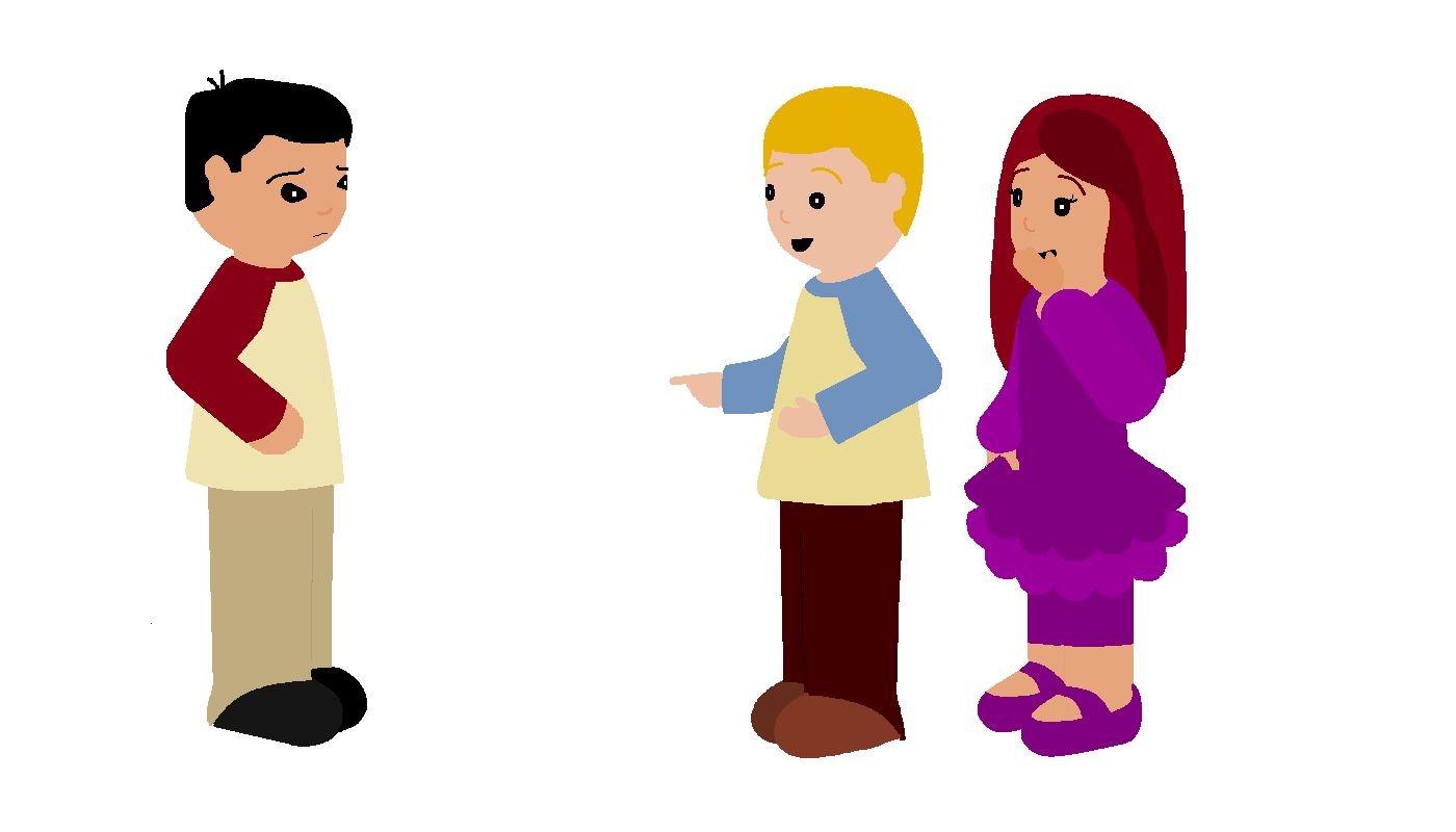 Two people talking to each other clipart