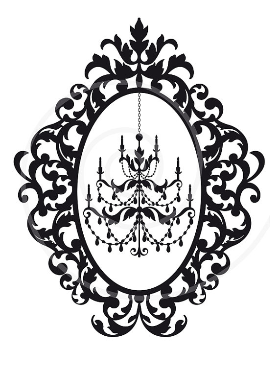 White Chandelier Clipart