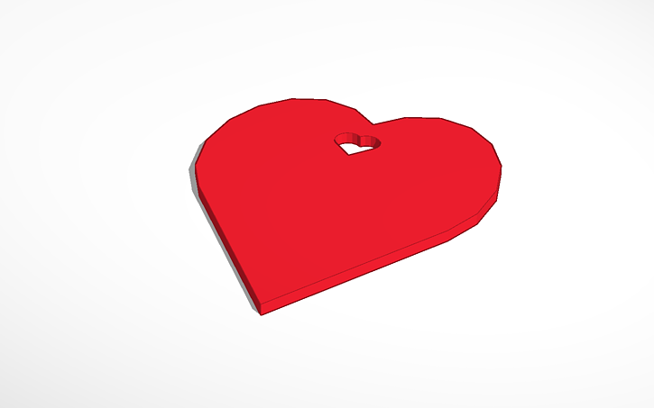 3D design Simple heart design for you to customize | Tinkercad