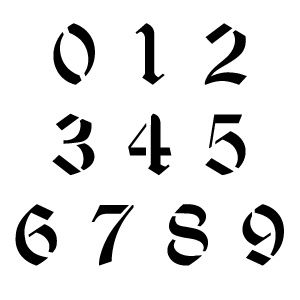 Number Stencils | Stencils ...