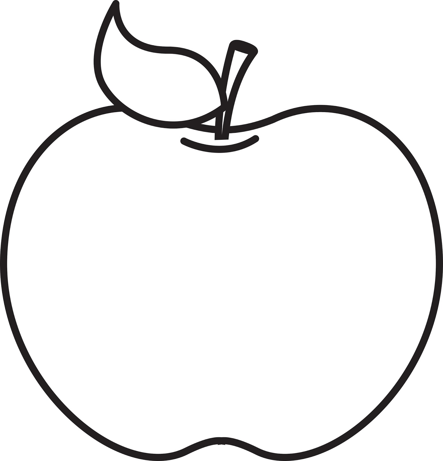 Apple Clipart Black And White - Tumundografico