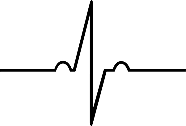 Heart Beat Line Clipart