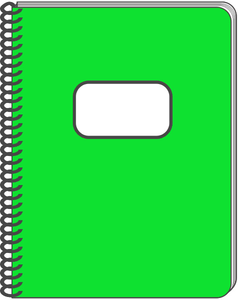 Spiral notebook clip art