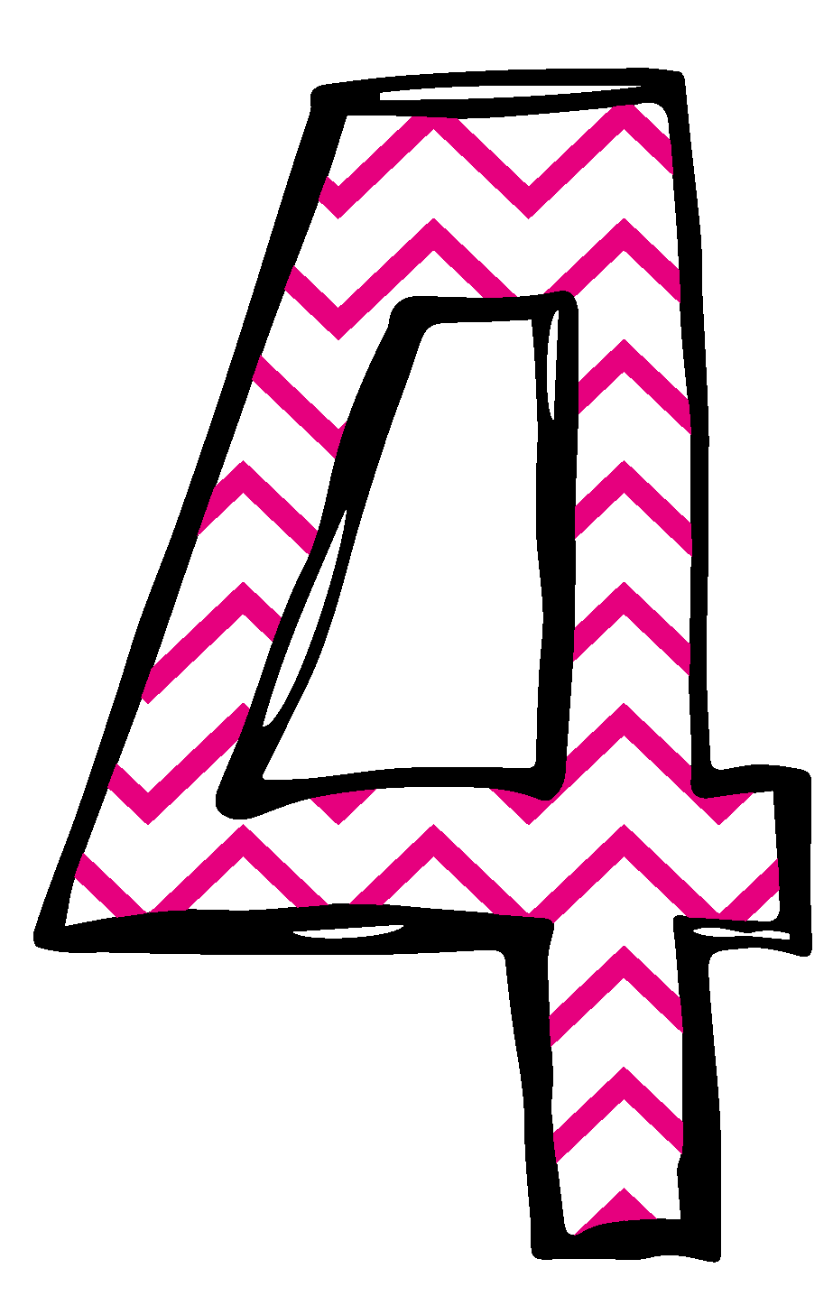 Number 4 Clipart - Tumundografico
