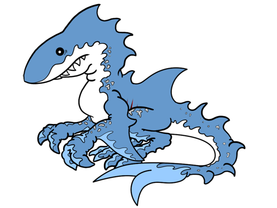 How to Draw a Great White Shark Dragon