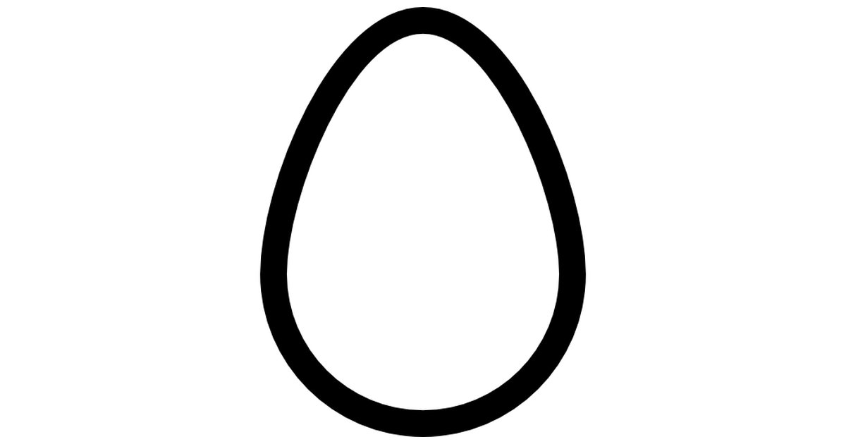 Egg outline - Free animals icons