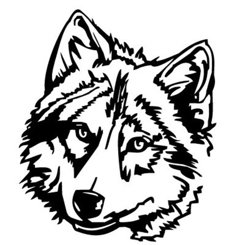 Wolf head clip art