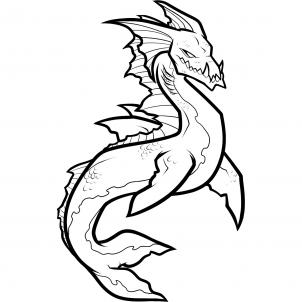 How to Draw a Sea Creature, Sea Creature, Step by Step, Concept ...