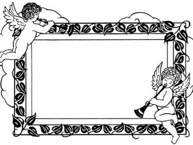 free victorian clip art borders child angel border | School Clip Art