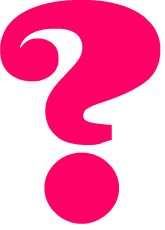 Pink question mark clipart