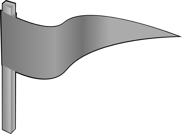 Plain flag wave clipart