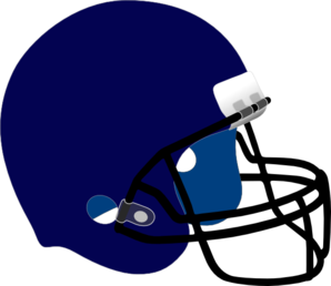 Blue football helmet clip art