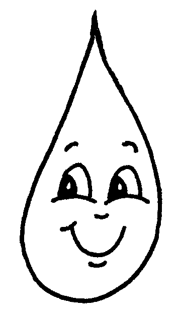 Raindrop Black And White Clipart