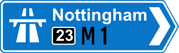 Nottingham Road Signs clip art Free Vector / 4Vector