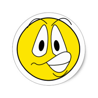 Scared Smiley Face Stickers | Zazzle