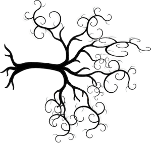Black and white tree clipart free