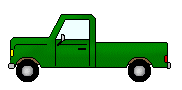 Truck Clip Art - Green Truck Facing Left - Vehicles