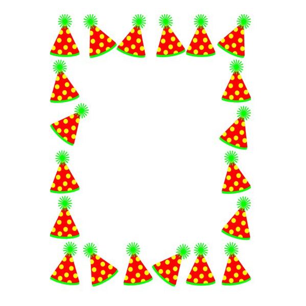 Birthday Party Border Clipart - Free Clipart Images